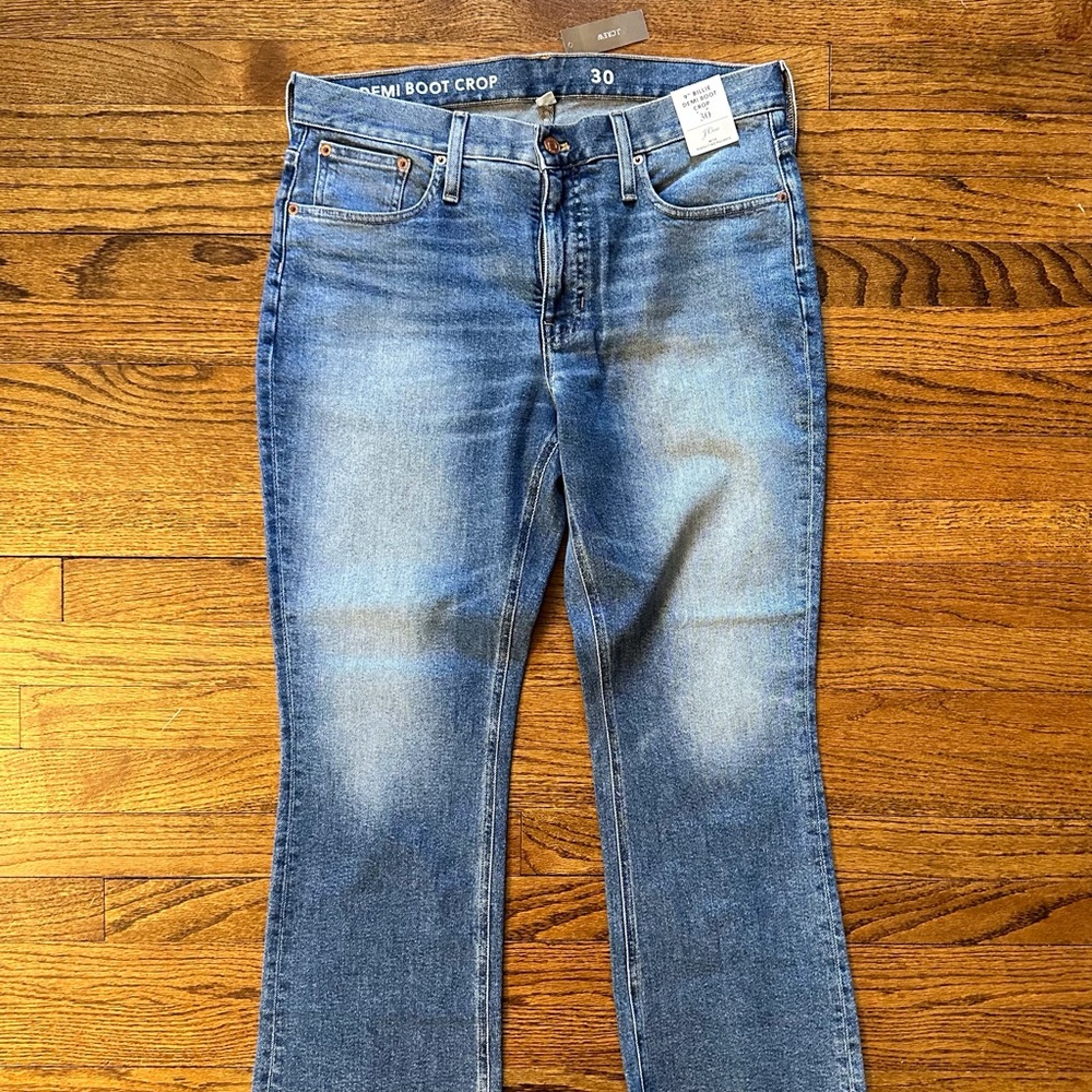 J.Crew.  9” Billie Demi Boot Crop size 30
